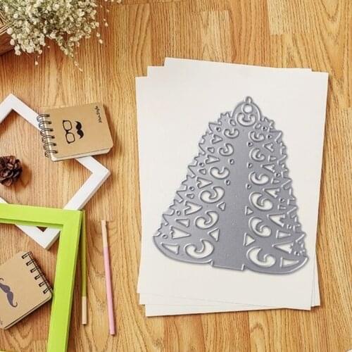 R7RC Christmas Tree Metal Cutting Dies Stencil DIY Scrapbooking Album Paper Card Template Mold Embossing Decoration