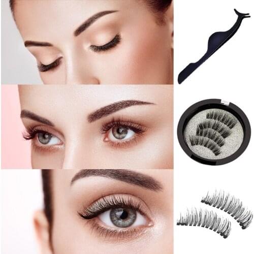 Rose Gold Magnetic Lashes Clip Premium Magnetic Lash Applicator Tool Magnetic Eyelashes Clip Easily Apply Magnetic Lash