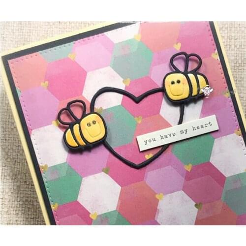 Bee decoration Metal Cutting Dies Stencils DIY Scrapbooking Paper/photo Cards Embossing Dies