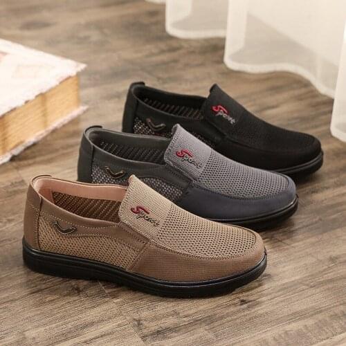 Classic Mens Walking Shoes Male Shoes For Mens Casual Shoes Breathable Mesh Shoes Mens Footwear Men Flats Loafers Big Size 48