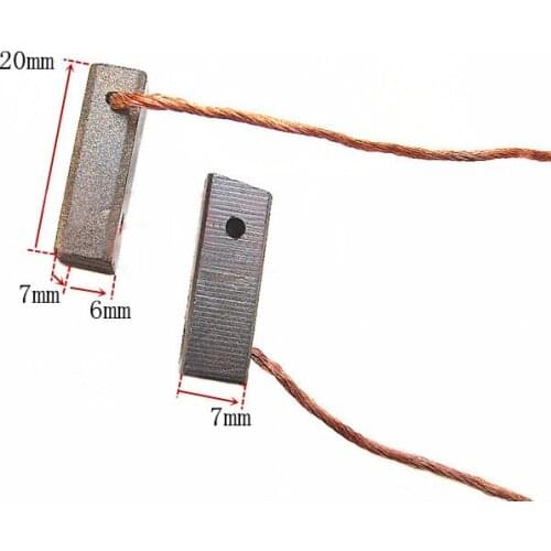 DC motor carbon brush Carbon Brushes For Car Heater Blower Fan Air-blower (6*7*20mm)