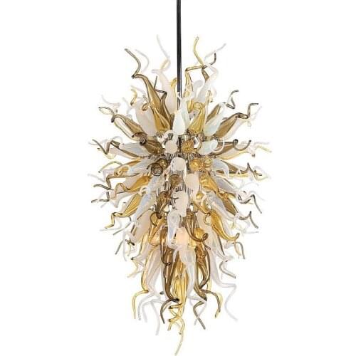 Moroccan Lamp Colorful Elegant Hand Blown Glass Chandelier Festival Light Living Room