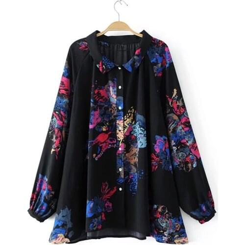 Bella Philosophy autumn winter printed basic blouse women shirt casual long sleeve blouse female fashion tops for women