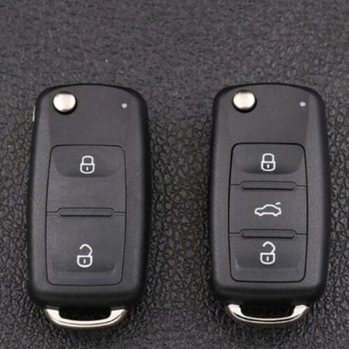 202AD 2/3 Buttons Remote key Fob shell For VW Volkswagen Golf Mk6 Tiguan Polo Passat CC Replacement Car Key Case 4