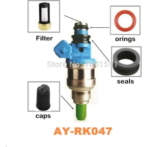 4sets wholesale Fuel injector repair kits high quality for Mitsubishi Mirage/ Dodge/ Eagle/# INP-062 MDH182 MD175075 FJ203