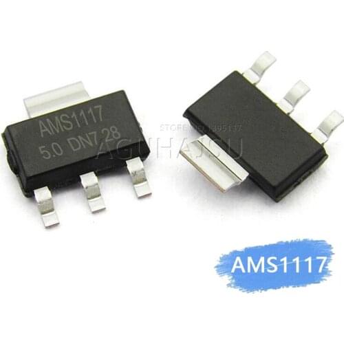 50pcs AMS1117-5.0 LD1117 LM1117 5.0V 5V SOT223 SMD New Original