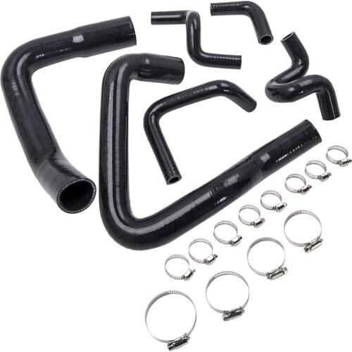 6 Pcs Silicone Radiator Pipe Hose + Clamps Set For Mustang GT LX Cobra 5.0 1993