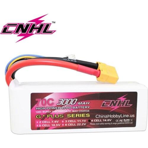 CNHL 3000mAh 4S 14.8V 70C Lipo Battery