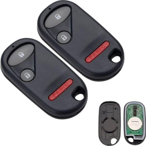 433Mhz Remote Control Keyless Key Fob NHVWB1U523 For Honda 2001-2005 Civic EX LX,2003 2004 PILOT,2003-2005 ELEMENT 3 Buttons