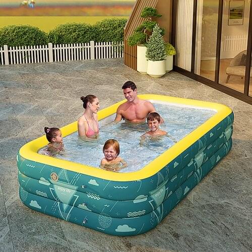 Childrens Family Large Inflation Pool Outdoor Indoor Paddling Pool Bathing Summer Swimming Pool Плавательный бассейн E3