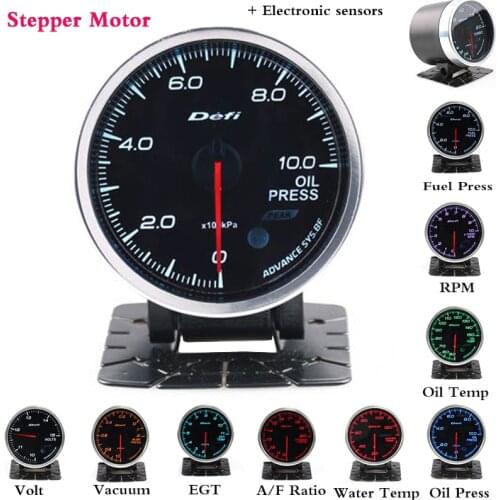 Df Advance BF 2.5inch 60mm 7 Colors Stepper Motor Electronic Sensor Turbo Water Temp Oil Press Oil Press AFR EGT Auto Gauge