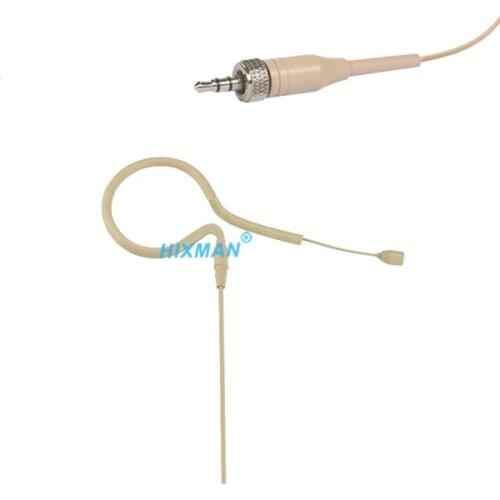 HIXMAN Beige EM2-NL Children Earset Single Ear Omni Headset Microphone For Saramonic UwMic Nady Azden Senal Boya Wireless Mics