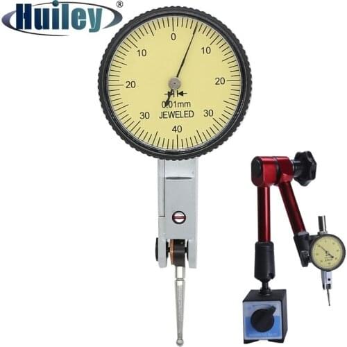 Leverage Dial Indicator for Shaft Runout Measurement Shockproof Analog Test Indicator Gauge for Hole Runout Measuring Tools