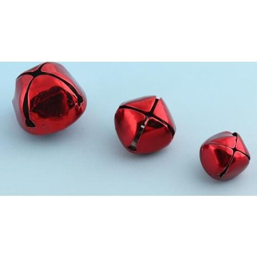 Jingle Bells Blocks Red Christmas decoration Wedding Bells big Kettle Bells Pet Collar Bells Wands