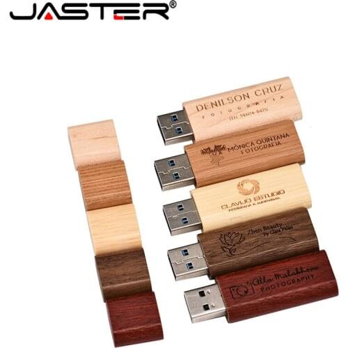 Pen Drive Wooden Chiavetta USB Flash Drive 4GB 8GB 16GB 32GB 64GB USB 2.0 Customize LOGO Pendrive Gifts (free custom logo)