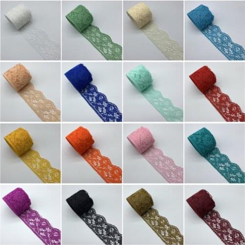 5yards 60mm Lace Ribbon Handicrafts Embroidered Lace Trim Ribbon Handmade Lace Decorations DIY Sewing Fabric French lace Fabric