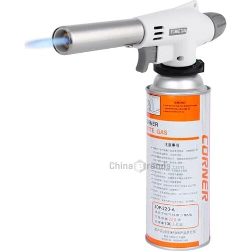 920 Metal Flame Gun Welding Gas Torch Lighter Heating Ignition Butane Portable Camping Welding Gas Torch For Hiking Camping