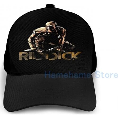 Fashion Riddick Basketball Cap men women Graphic print black Unisex adult hat