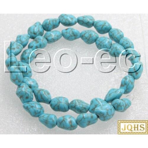Natural 8X12mm Baroque turquoises Loose Strand For Jewelry Making 15" V1288