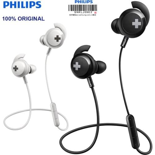 Philips SHB4305 earphone Bass+ Bluetooth 4.1 Wireless Neckband Headphones Noise Reduction Function with Mic official original