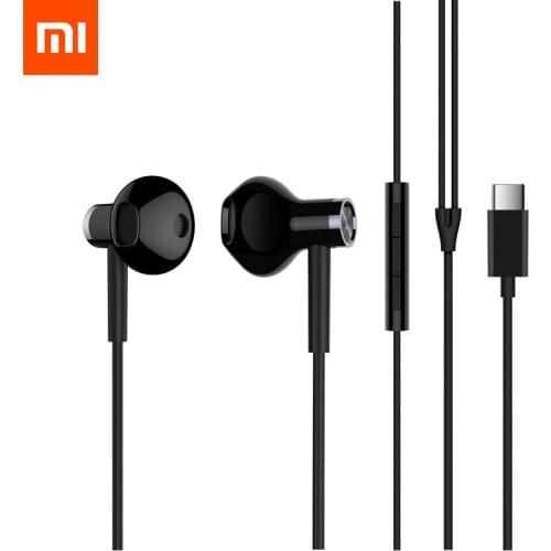 Xiaomi Earphones USB Type-C/3.5mm Half In Ear Wired Control Dynamic Ceramic Speaker Earphone MEMS Mic MI Headset