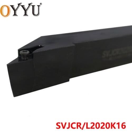 OYYU SVJCR Turning Toolholder SVJCR2020K16 SVJCL 2020K16 Lathe Cutter Arbor CNC Cutting Shank use VCMT16 Carbide Inserts Tools