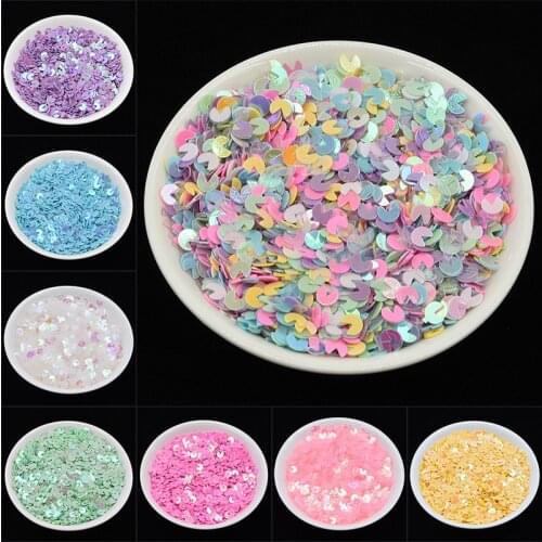 20g/lot 4mm New Style Paillettes Loose Sequins for Crafts DIY Glitter Confetti Nail Art Decoration Sequin Sewing Accessories