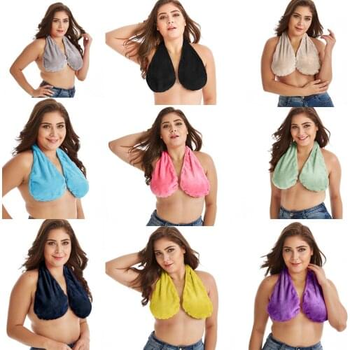 Towel bra bath towel hanging neck wrapped chest large chest hanging neck lactation towel bra