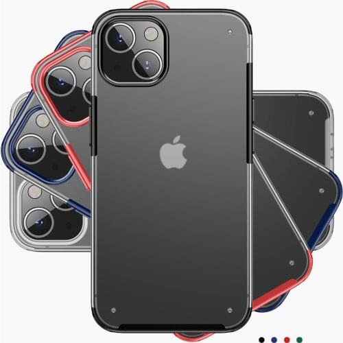Shockproof Capa for IPhone 13 Pro Case for IPhone 13 Mini 11 12 Pro Max XR XS Max Transparent Clear Soft TPU Edge Back Case