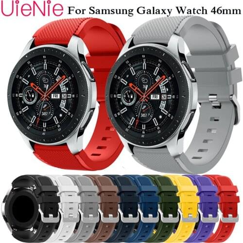 For Samsung Gear S3 Frontier/classic silicone tape strap for Samsung Galaxy 46mm wristband smart watch band replace accessories