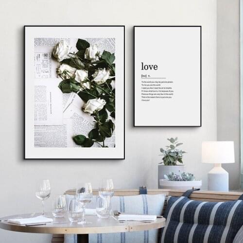 Modern Home Decor Love Quotes Wall Art Canvas Painting Nordic Poster Minimalist Print Decorative Wall Pictures for living Room