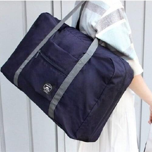 Large Capacity Travel Bag Portable Women Nylon Folding Travel Bag Clothes Underwear Blanket Toiletries Storage Bag