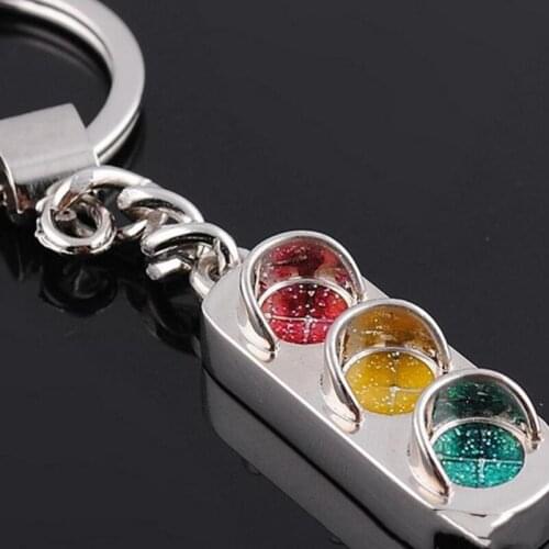 Traffic Light Male Keychain Logo Key Chain Key Chain Accessories Cute Nightmare Before Christmas
