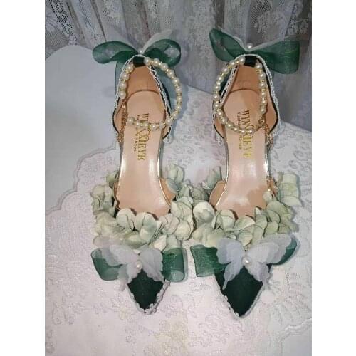 Japanese tea party sweet lolita shoes vintage round head high heel women shoes cute lace bowknot kawaii shoes loli cosplay