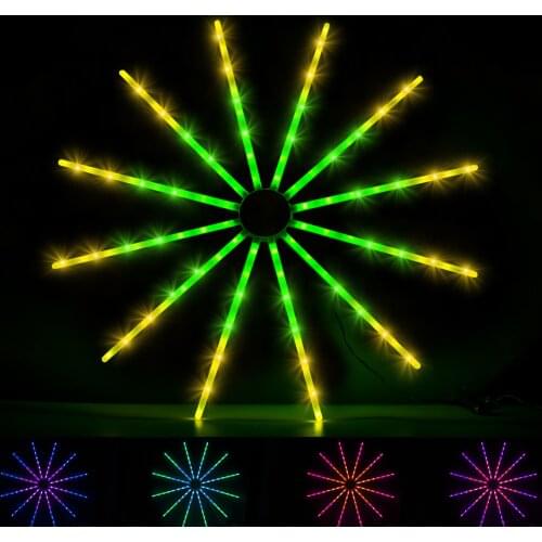 USB Firework Lights String WS2812B RGB IC 96 LED RF 4Keys 18 Modes Home Party Holiday Festival Birthday Decor Lighting IP65 DC5V