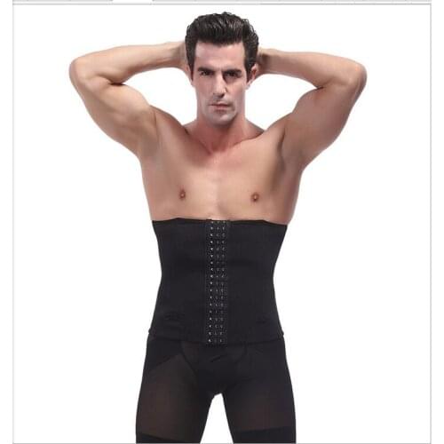 XS S M L XL 2XL 3XL Plus size Black Latex corset men male bodysuit weight loss waist slimming corset men shaper body