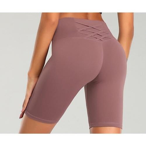Women Sport Fitness Leggings Half High Waist Quick Dry Skinny Bike Short Leggings Elastic Casual Leggings Cycling Accessories