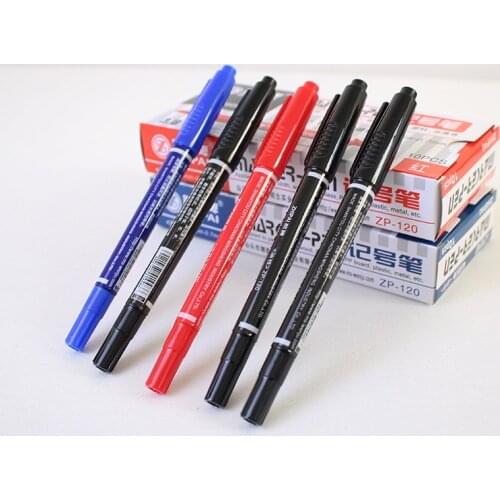 2pcs/set Quick-Drying Marker Pen DIY Painting Oily Art Drawing Stationery Pen 3 Colors