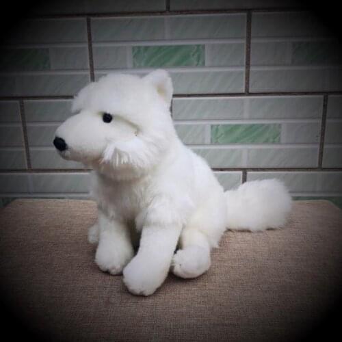 2019 Cute White Foxes Plush Toys Simulation Giant Squid Stuffed Toys Cute Animal Plush Dolls for Kids Gifts