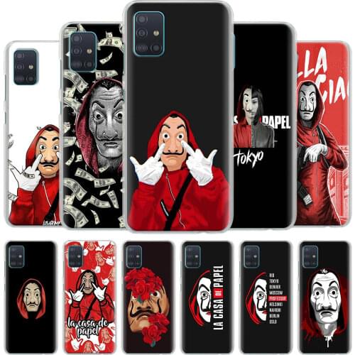 Spain TV Money Heist House Paper Case for Samsung Galaxy A50 A70 A51 A71 A10 A10e A10s A20e A30 A40 A60 A80 A90 Cover