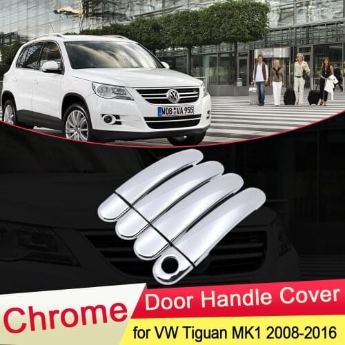 For Volkswagen VW Tiguan 2008 2009 2010 2011 2012 2013 2014 2015 2016 Luxurious Chrome Door Handle Cover Trim Car Accessories