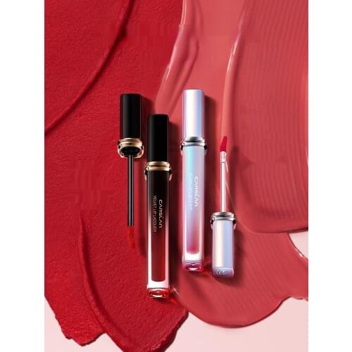 GY CARSLAN Light Kiss Mirror Lip Lacquer Small Silver Ring Water Light Glass Lip Gloss and Lip Gloss Matte Lipstick