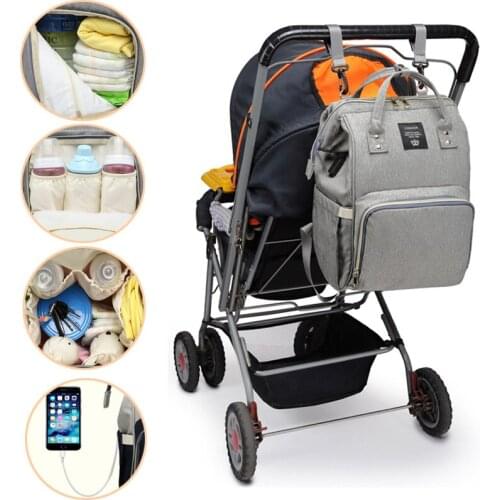 Bag for Stroller Nappy Backpack Large Capacity Bag Mom Baby Multi-function Waterproof Outdoor Travel Diaper Bags For Baby Care