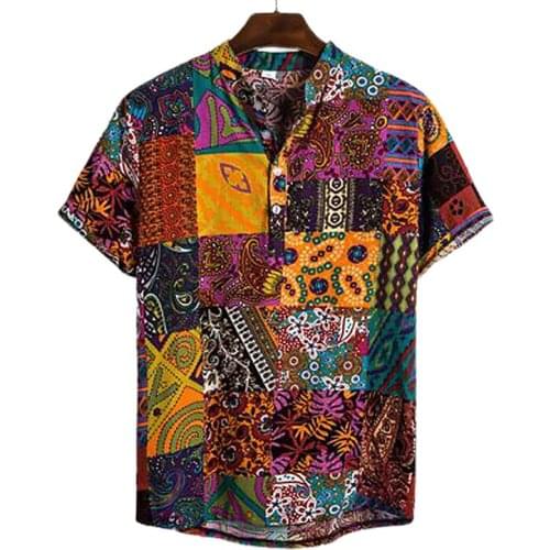MOONBIFFY Men's Beach (Hawaiian) Shirts