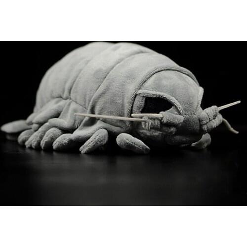 Sea Creature Giant Isopod Realistic Stuffed Animal Toy Soft Bathynomus Giganteus Crustaceans Plush Toy 30 cm Long