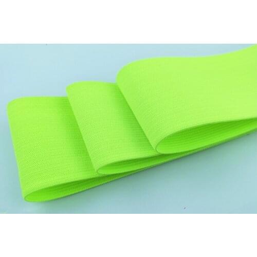 New 5CM sewing elastic band wide Fluorescent green high elastic flat rubber band, waist band, thin belt sewing garment accessory