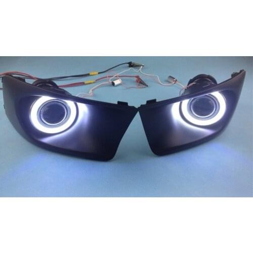 New Innovative COB Angel Eye daytime running light + halogen Fog Light Projector Lens for Legacy 2010-11