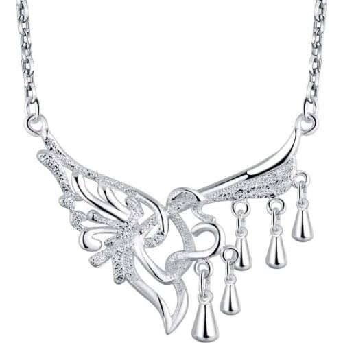 Wholesale Silver Plated Charm Jewelrys Necklace,free Shipping Fashion Fashion Jewelry Pendant Wonderful Artwork AN795
