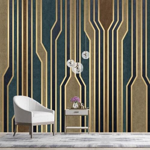 Custom 3D Photo Wallpaper Modern Minimalist Abstract Geometric Lines Living Room Sofa TV Background Wall Papier Peint Mural 3D