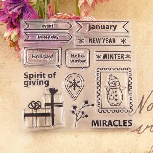 Transparent Clear Silicone Stamp/Seal DIY Scrapbooking/photo Album Clear Stamp Sheets T3045